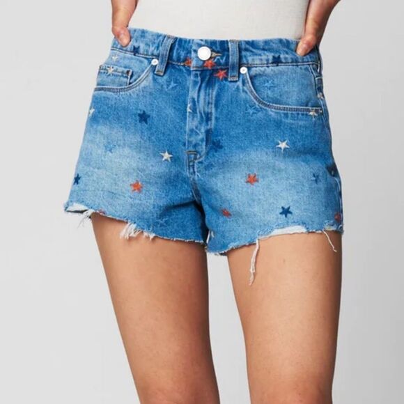 Blank NYC THE BARROW High Rise SHORT IN BORN IN THE USA Size 28 - Picture 1 of 10
